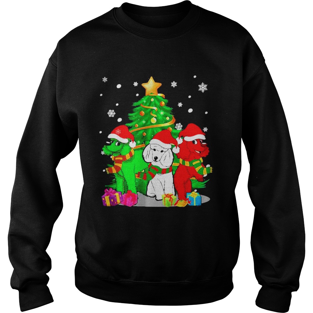 Santa Poodle Dogs Christmas 2020  Sweatshirt