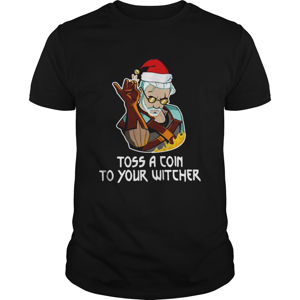 Santa Salt Bae Toss A Coin To Your Witcher Christmas shirt