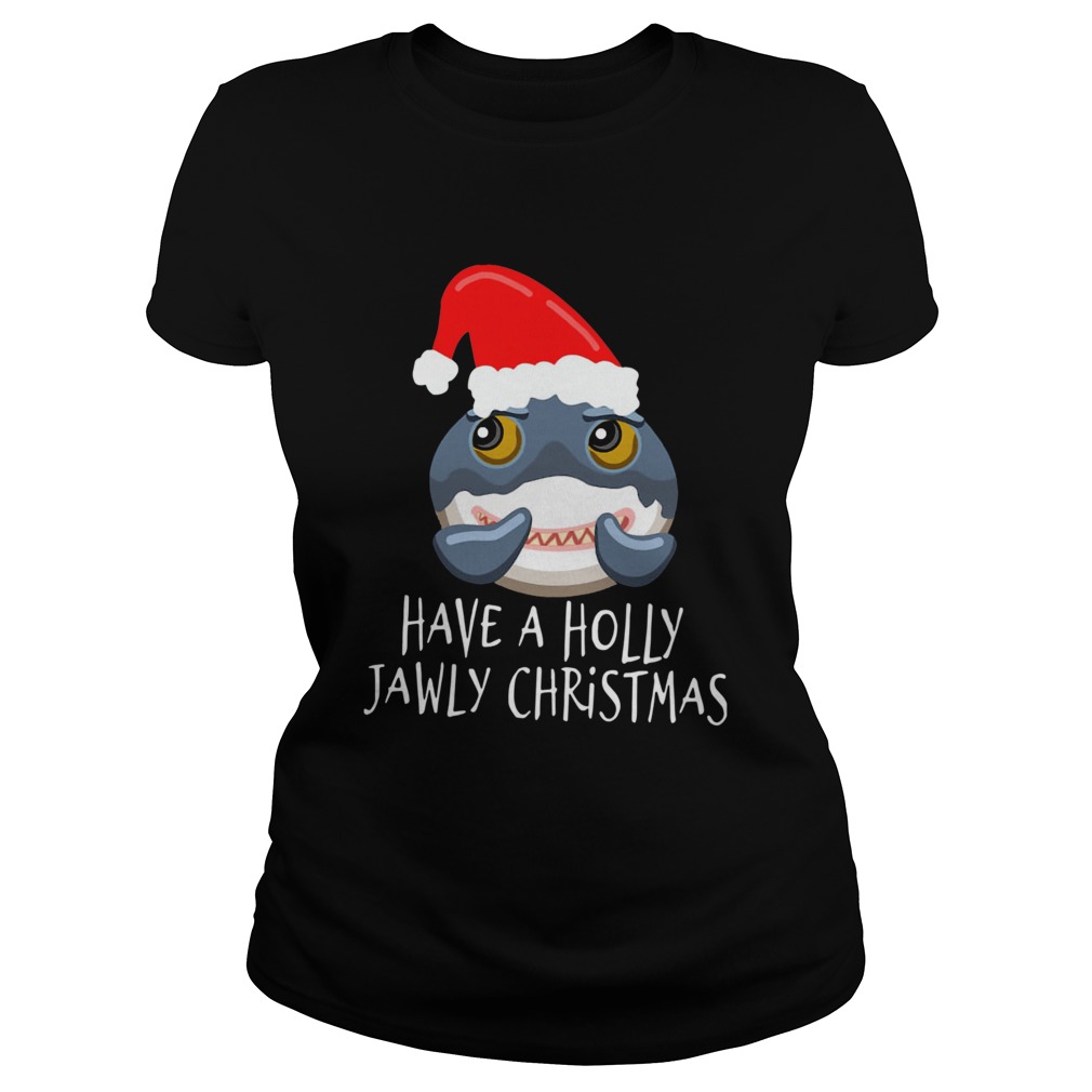 Santa Shark Have A Holly Jawly Christmas  Classic Ladies