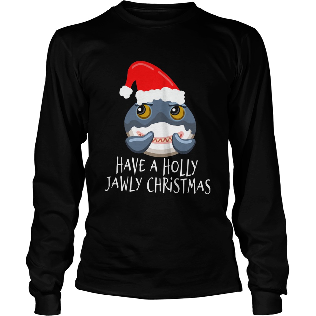 Santa Shark Have A Holly Jawly Christmas  Long Sleeve