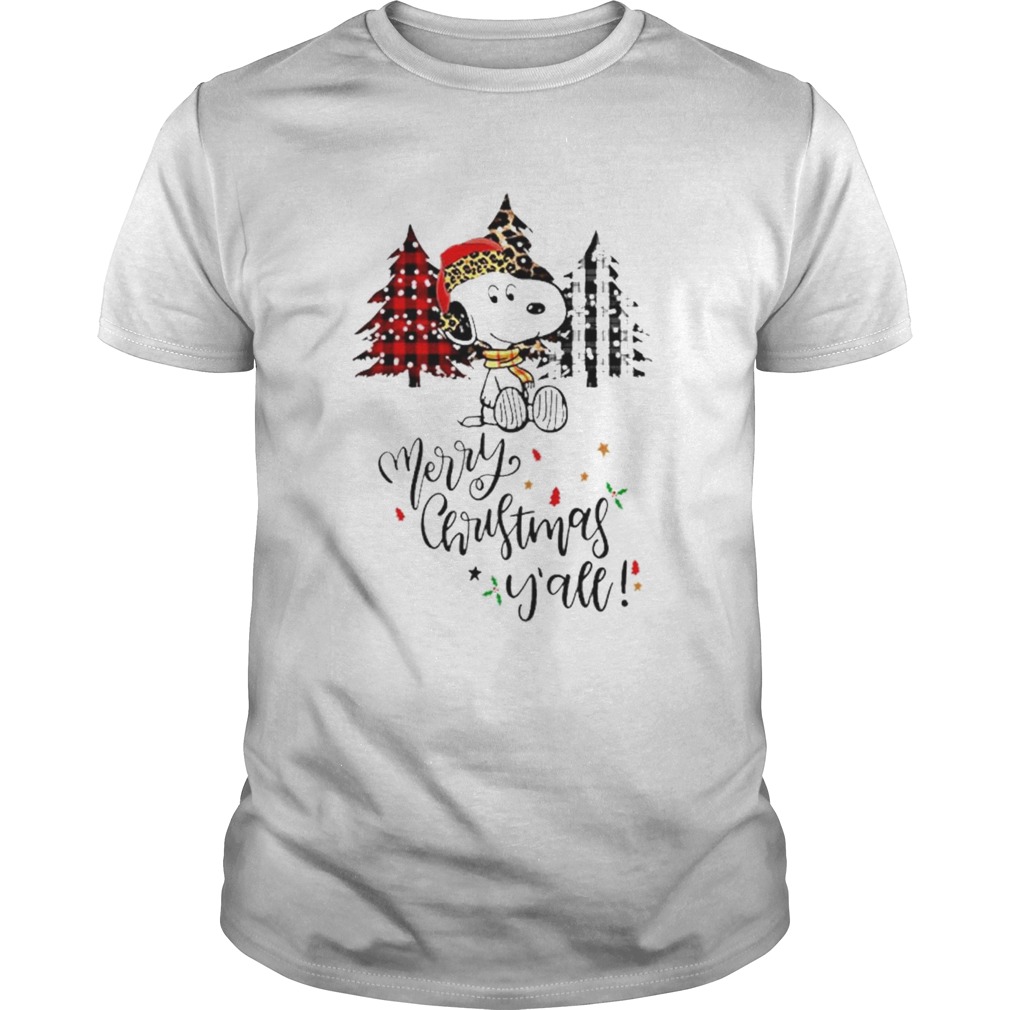 Santa Snoopy Merry Christmas Yall shirt