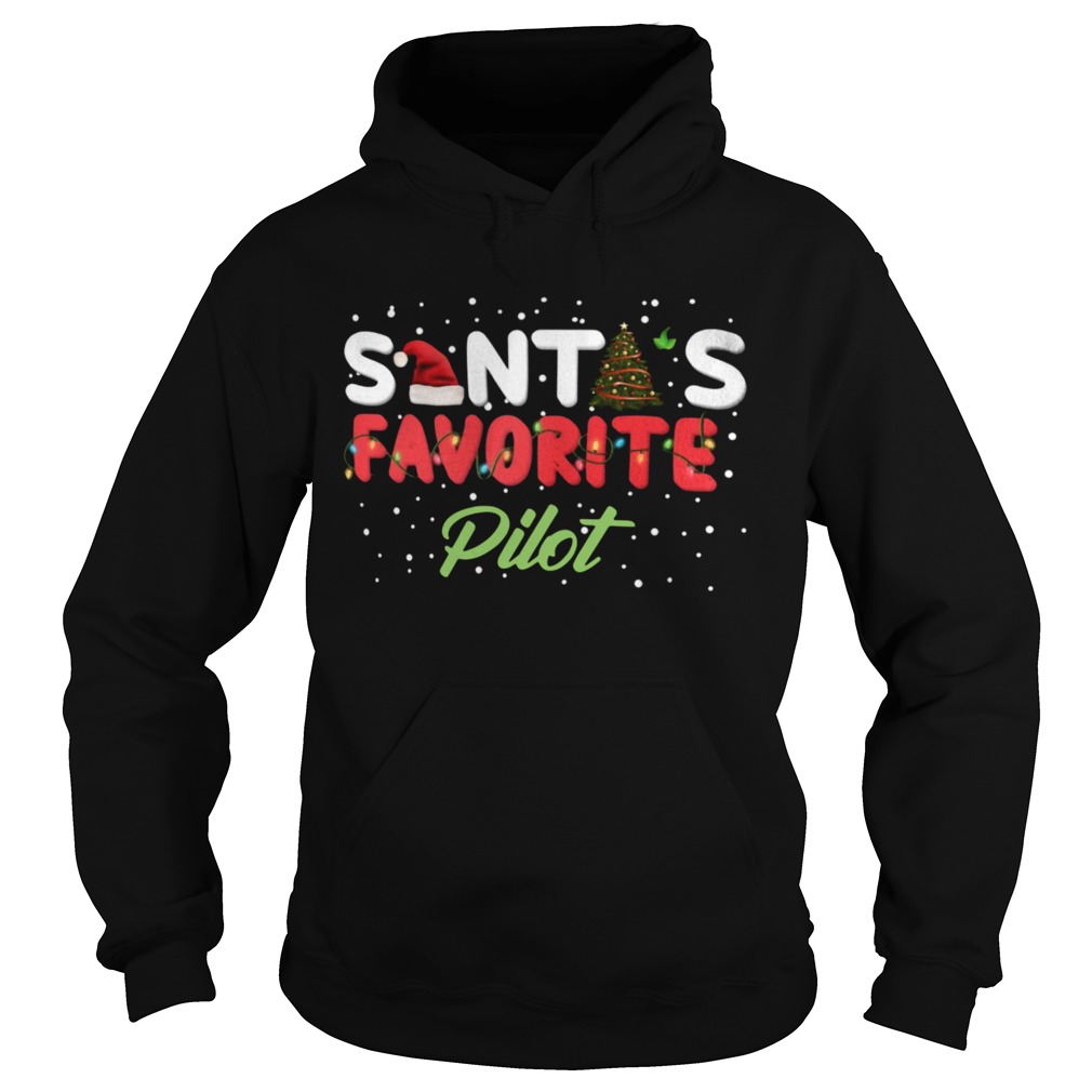 Santas Favorite Pilot Christmas  Hoodie