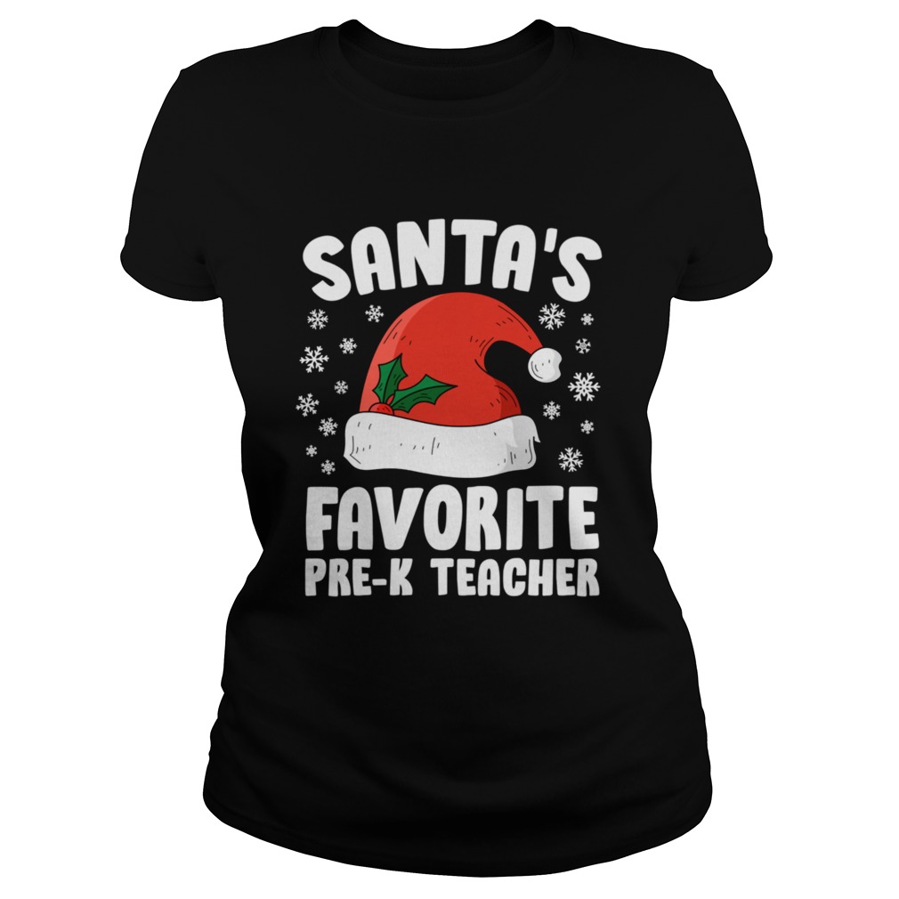 Santas Favorite PreK Teacher Christmas  Classic Ladies