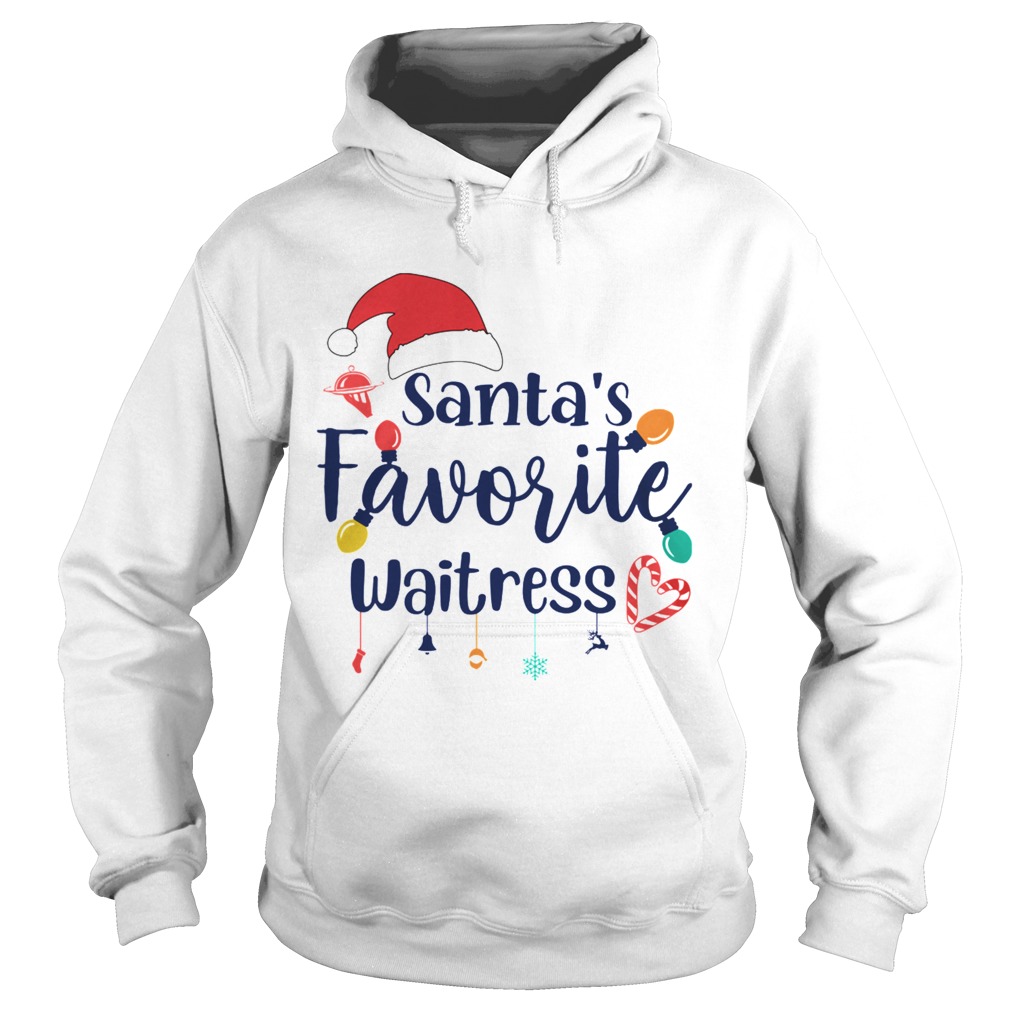 Santas Favorite Waitress Christmas  Hoodie