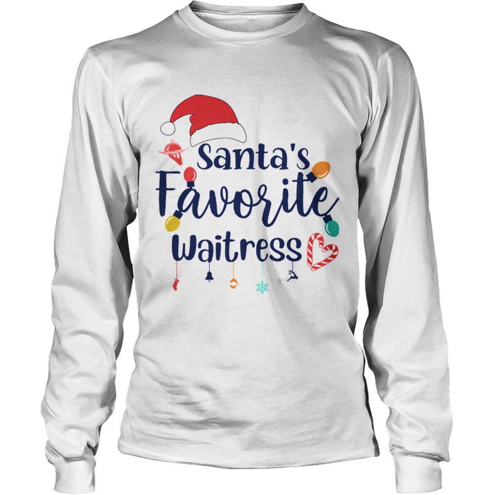 Santas Favorite Waitress Christmas  Long Sleeve