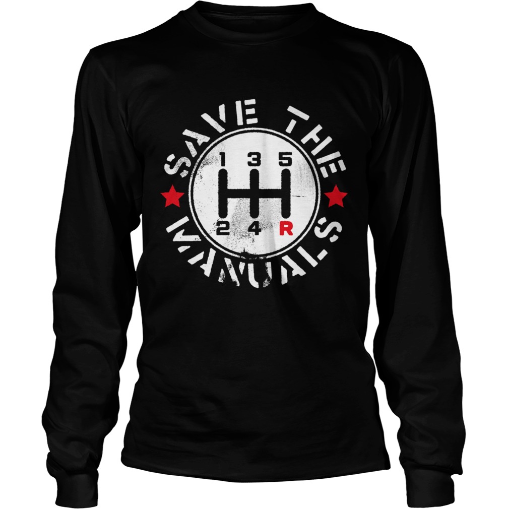 Save The Manuals Car  Long Sleeve