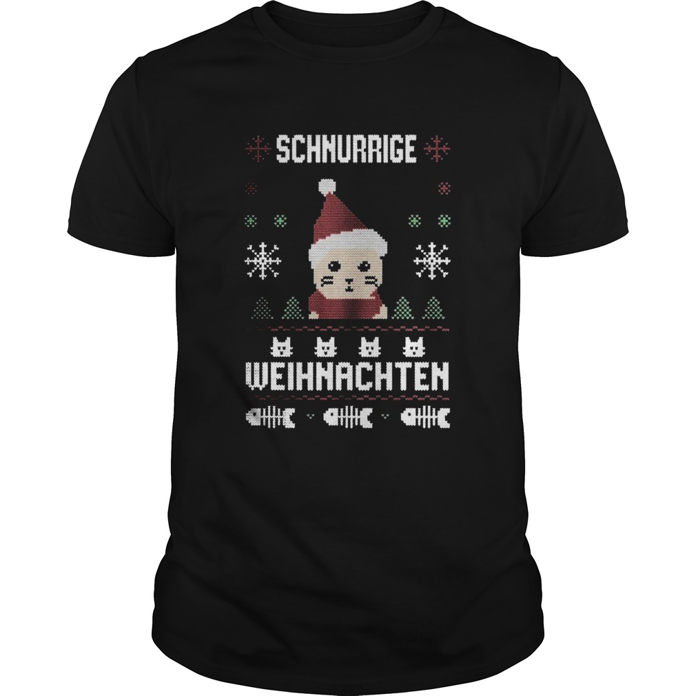 Schnurrige Weihnachten Ugly Christmas shirt