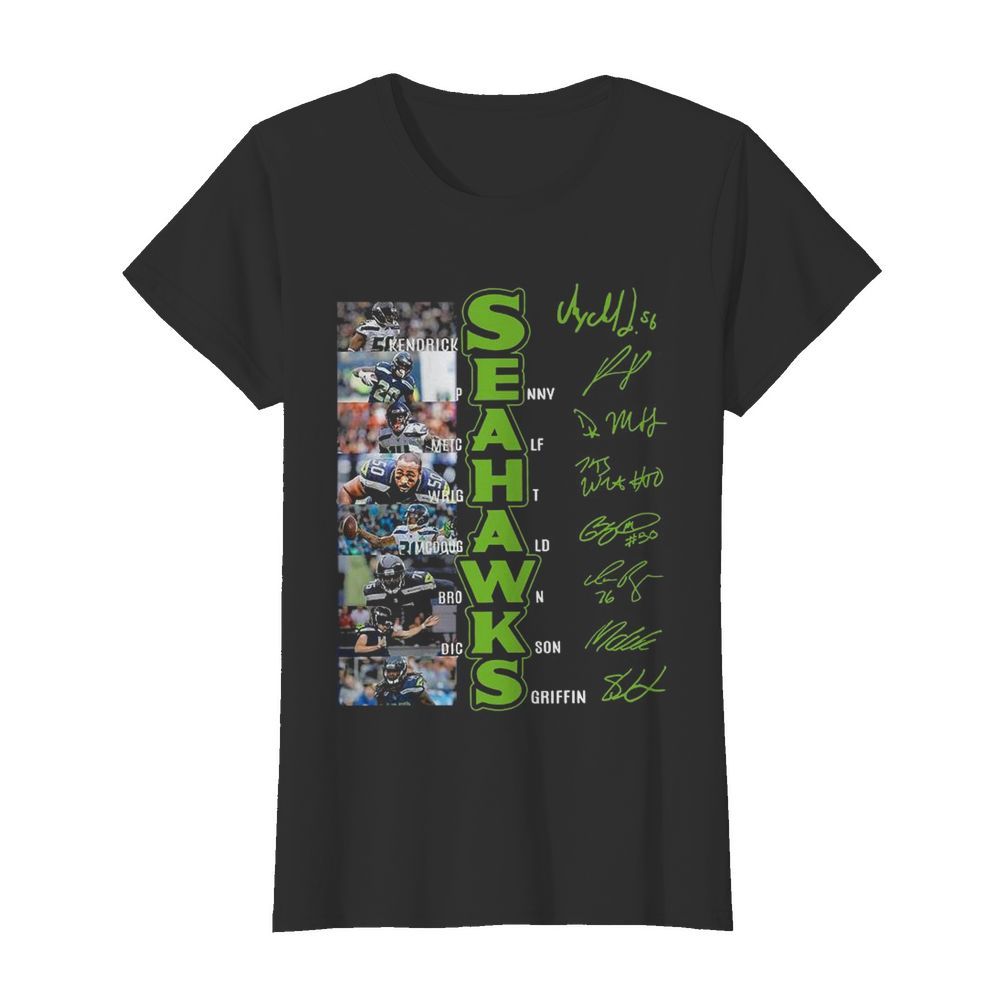 Seahawks Kendricks Pennv Metchalf Wright  Classic Women's T-shirt