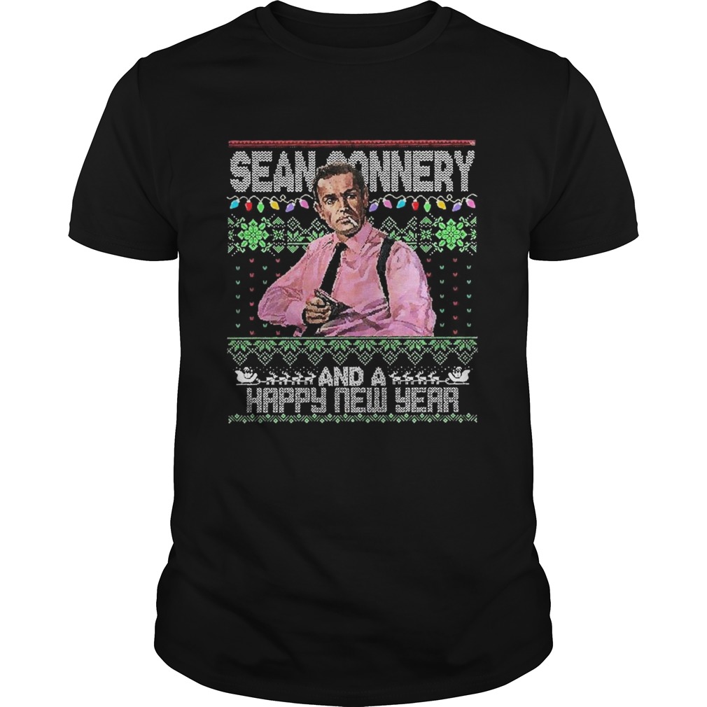 Sean Connery And A Happy New Year Ugly Christmas  Unisex