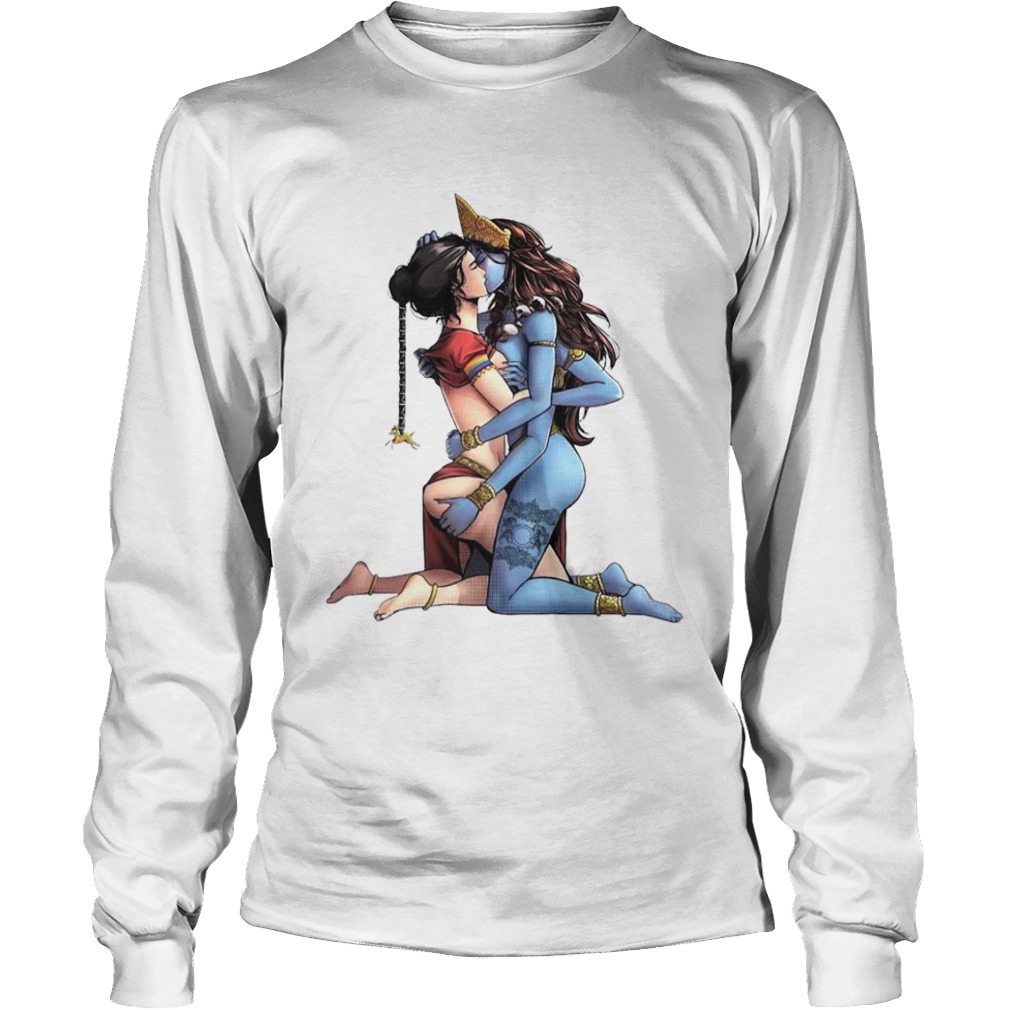 Sexy Hindu Goddess Kali And Sita Hinduism LGBT  Long Sleeve