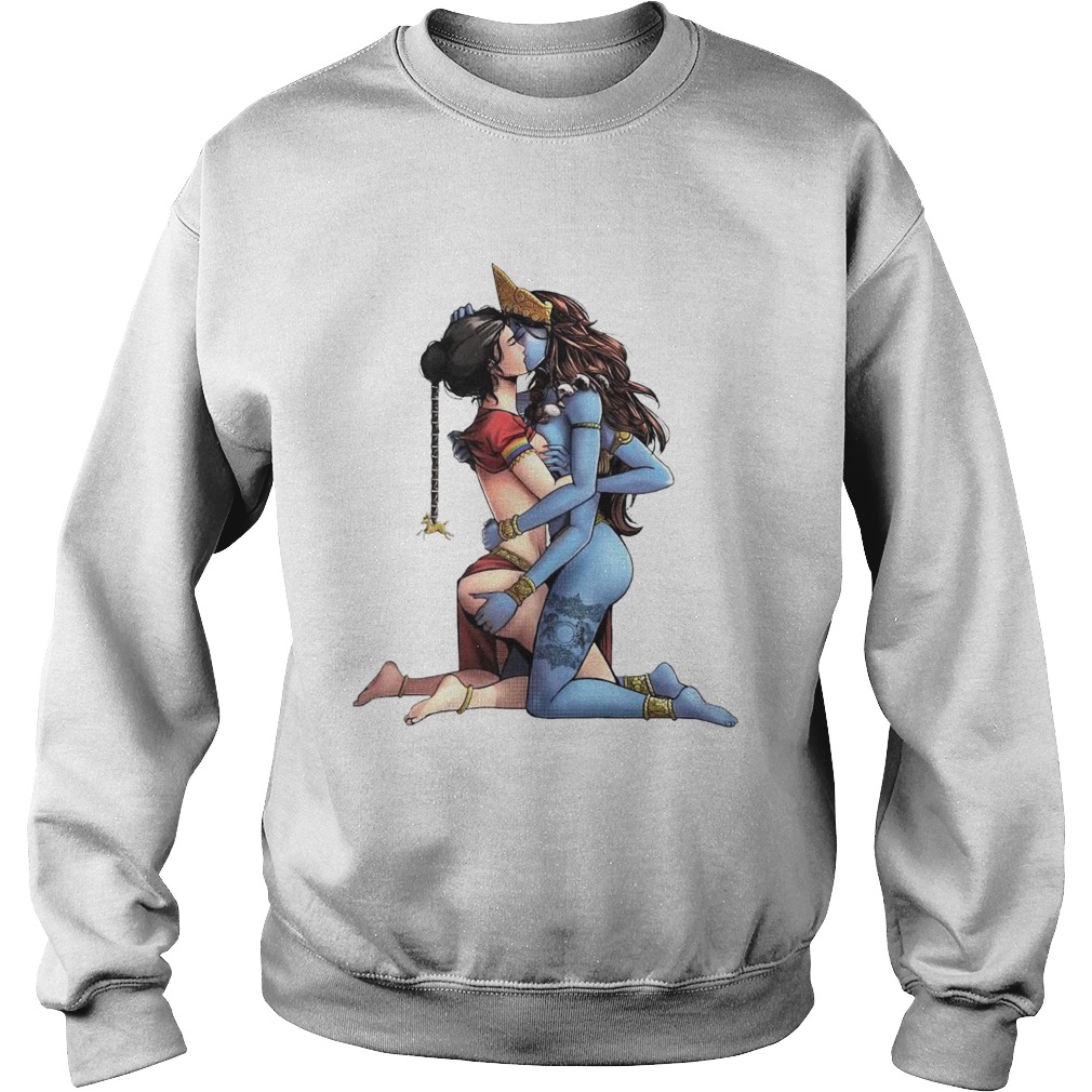 Sexy Hindu Goddess Kali And Sita Hinduism LGBT  Sweatshirt