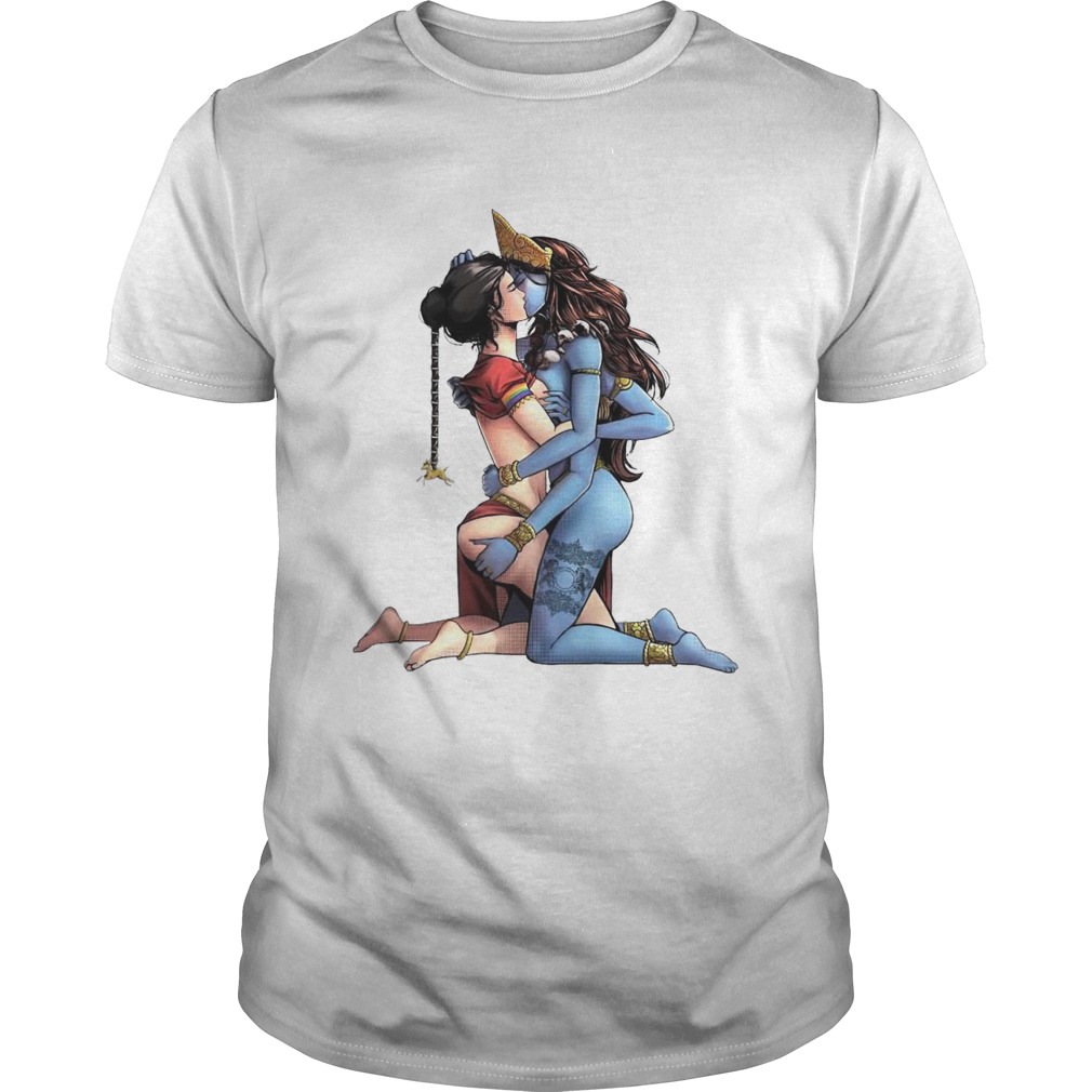 Sexy Hindu Goddess Kali And Sita Hinduism LGBT shirt