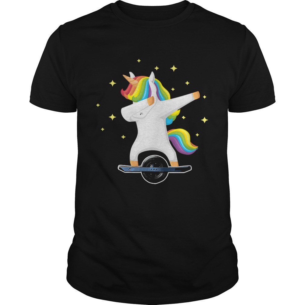 Skating Dabbing Unicorn on Onewheel shirt