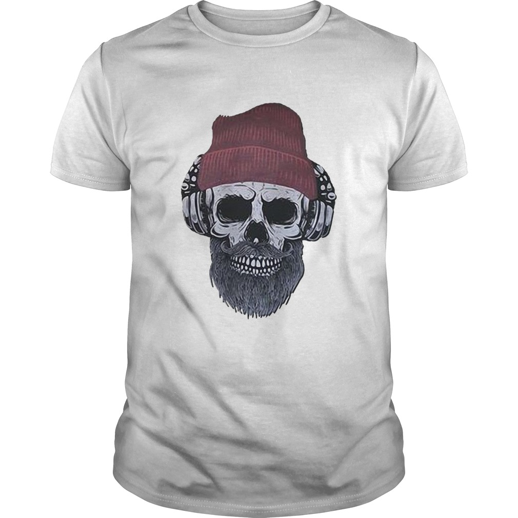 Skull Listening Music shirt