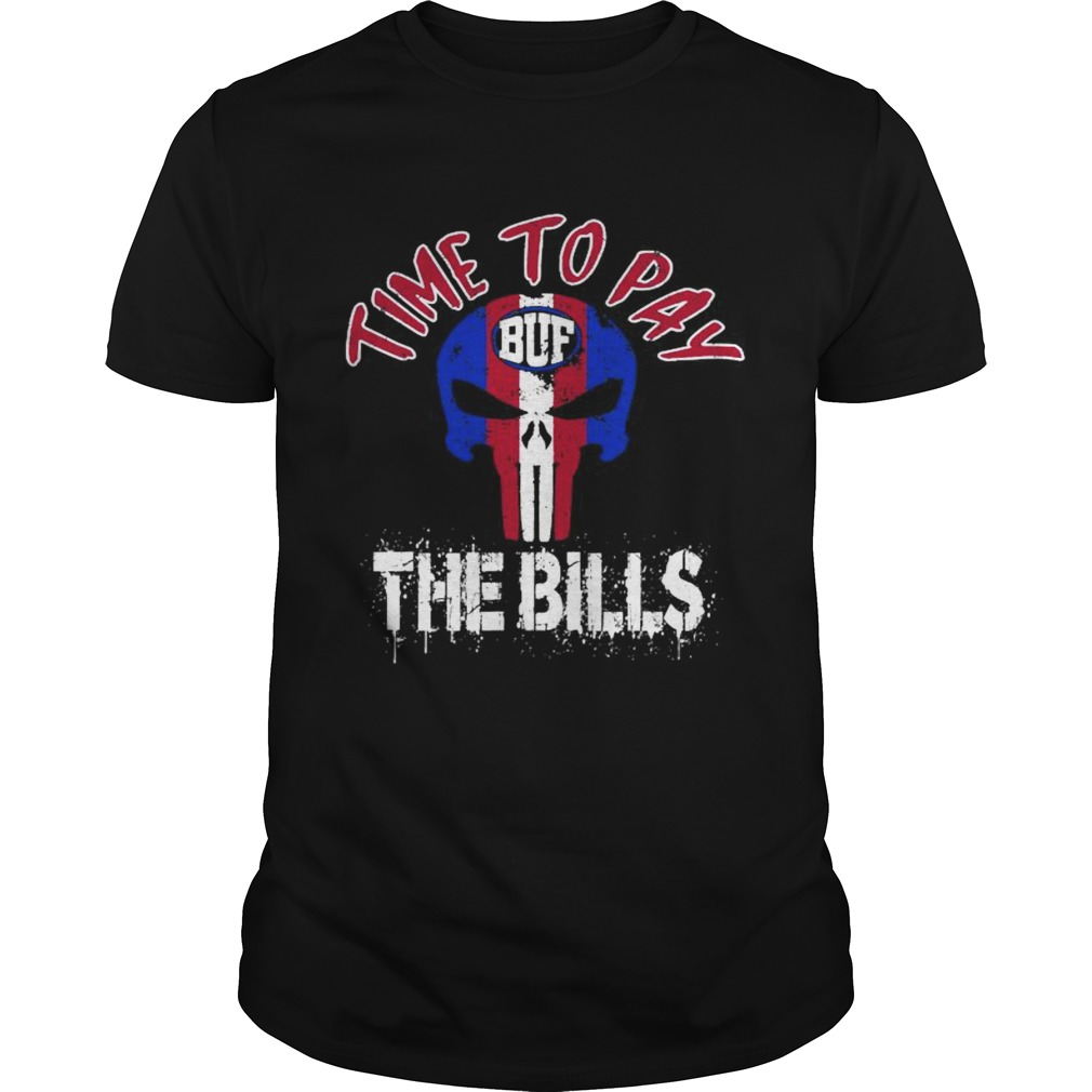 Skull buffalo new york varsity style retro football shirt