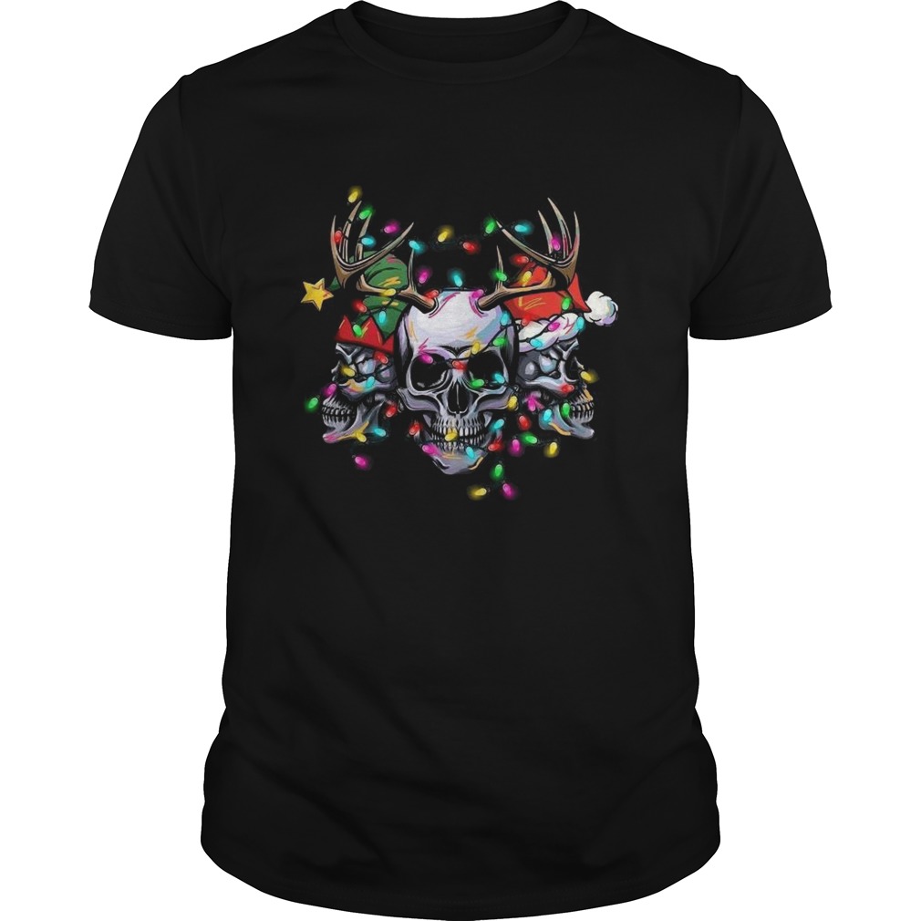 Skulls Merry Christmas shirt