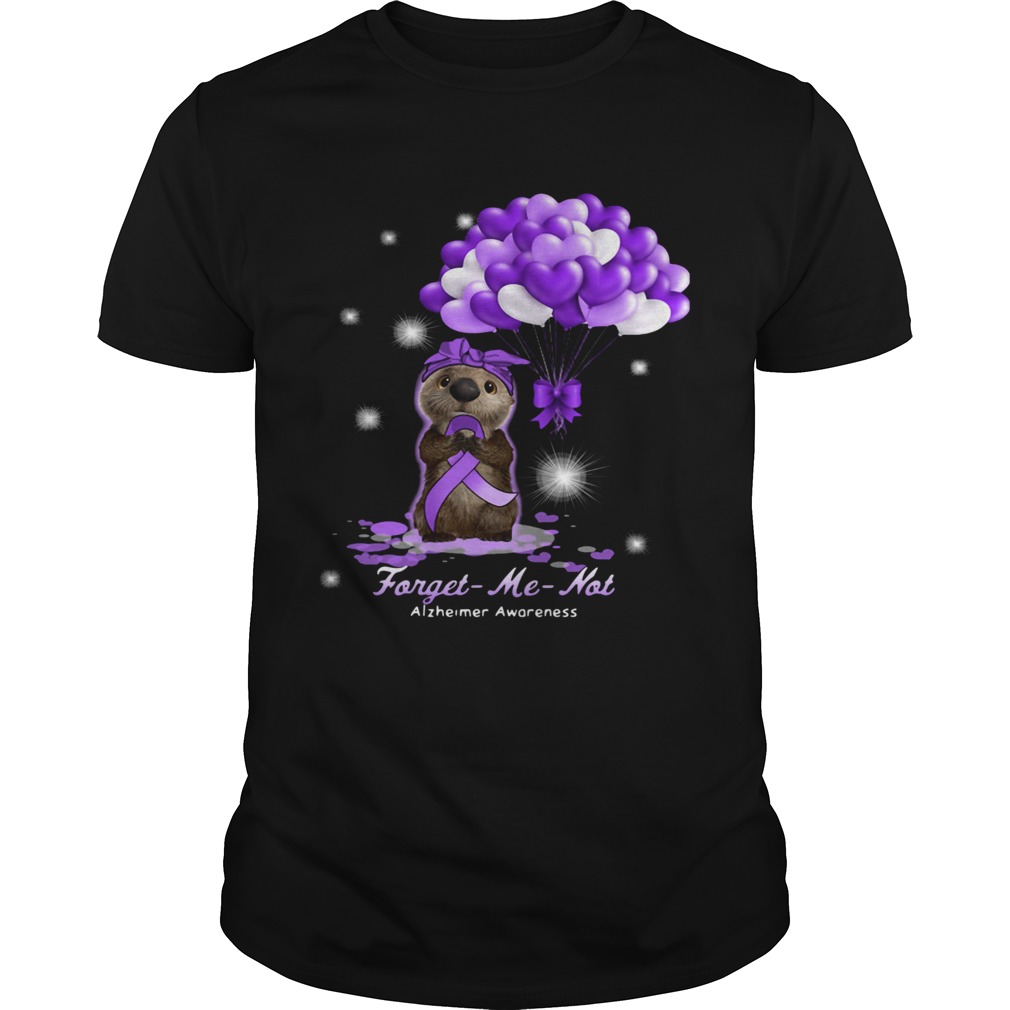 Sloth Forget Me Not Alzheimer Awareness shirt