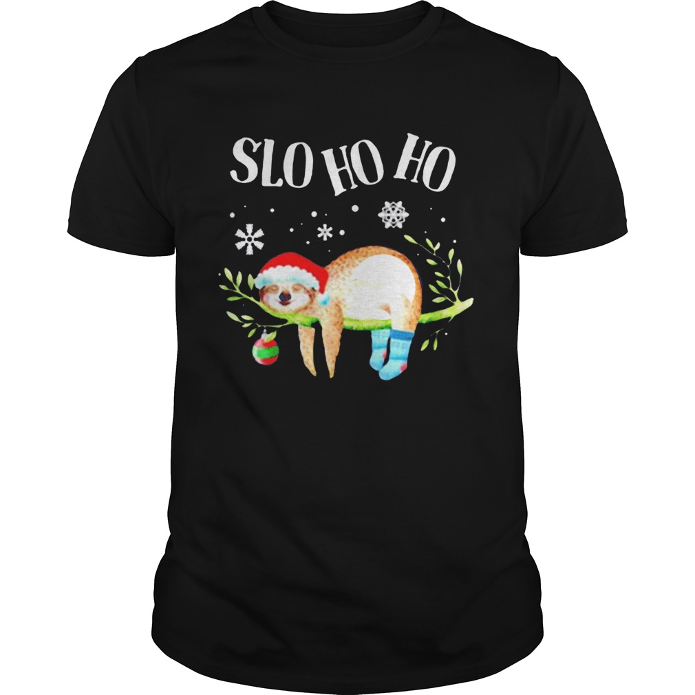 Sloth Slo Ho Ho Christmas 2020 shirt