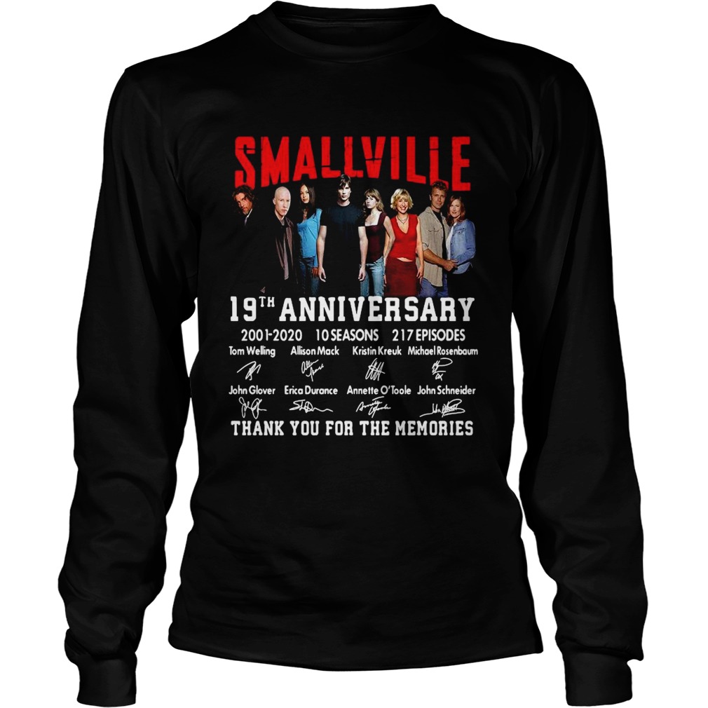 Smallville 19th Anniversary 2001 2020 Thank You For The Memories Signature  Long Sleeve