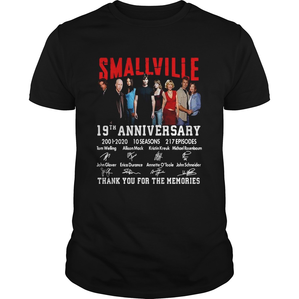 Smallville 19th Anniversary 2001 2020 Thank You For The Memories Signature  Unisex