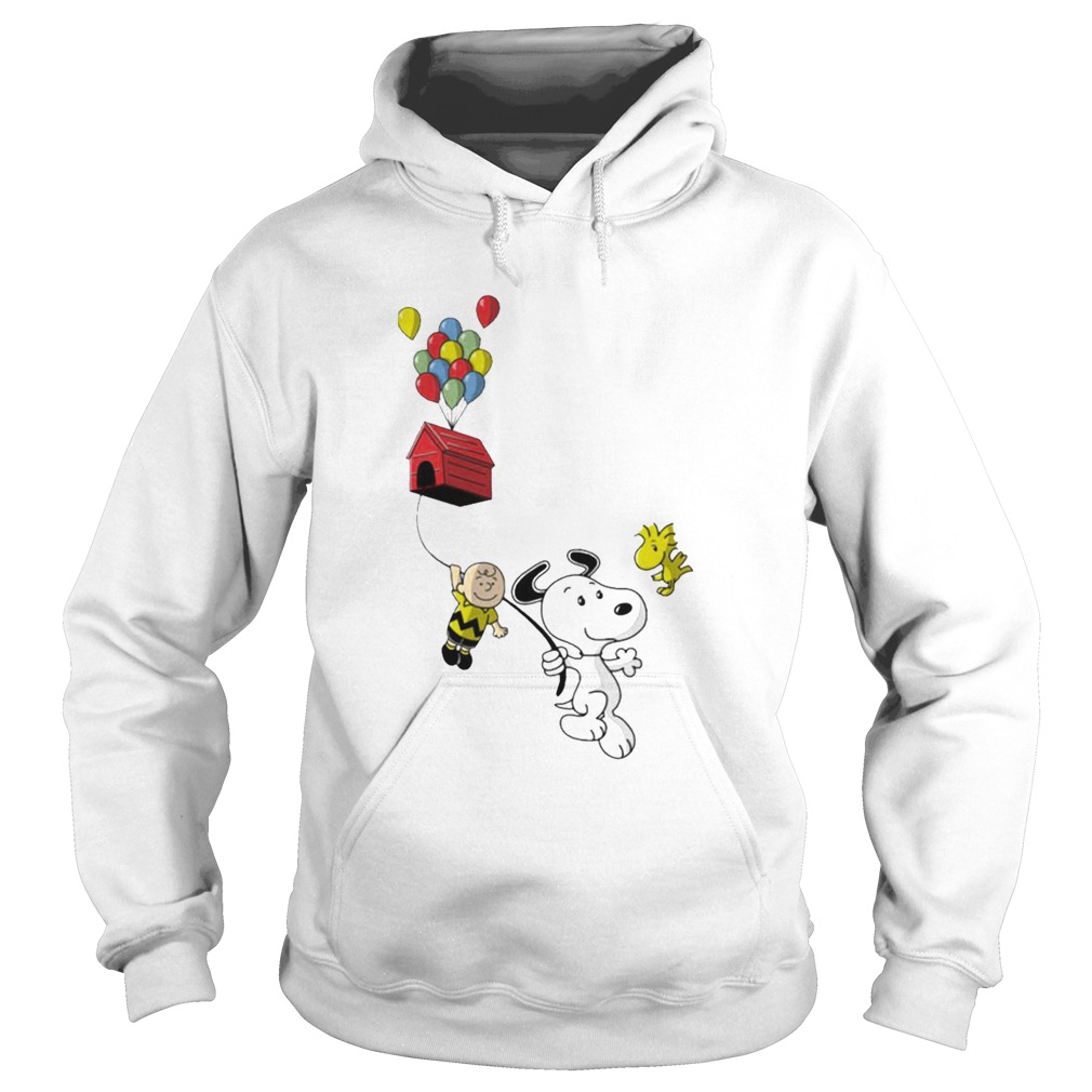 Snoopy And Charlie Brown Woodstock Balloon  Hoodie