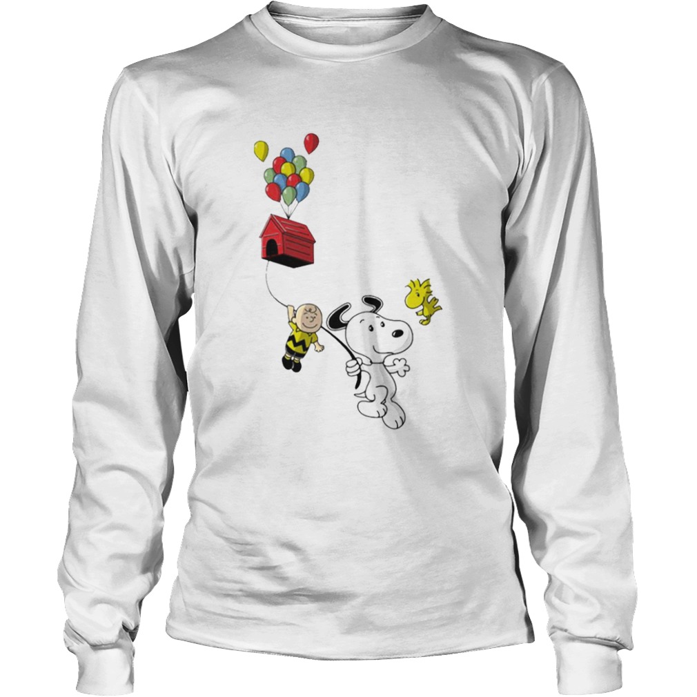 Snoopy And Charlie Brown Woodstock Balloon  Long Sleeve