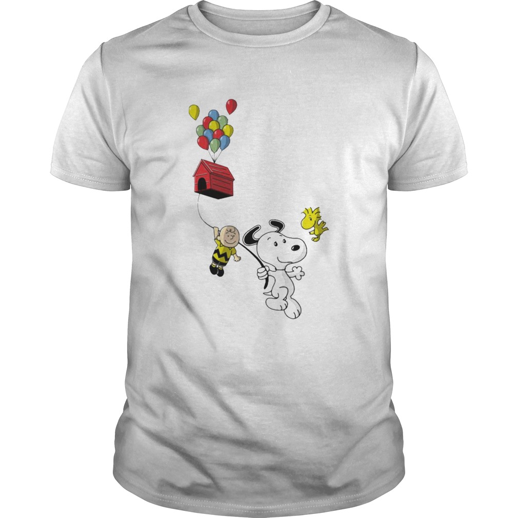 Snoopy And Charlie Brown Woodstock Balloon shirt