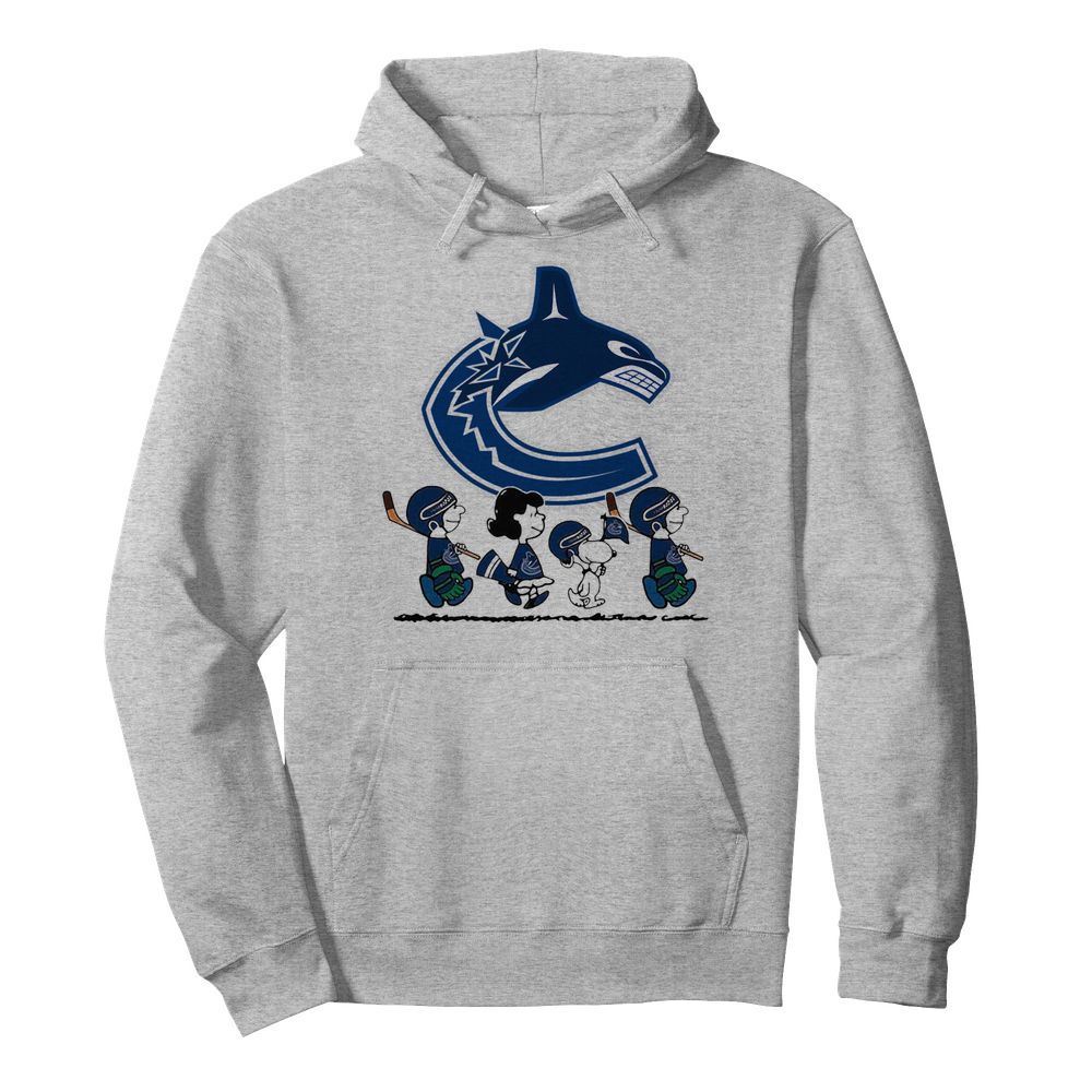 Snoopy And Friend Playing Vancouver Canucks  Unisex Hoodie