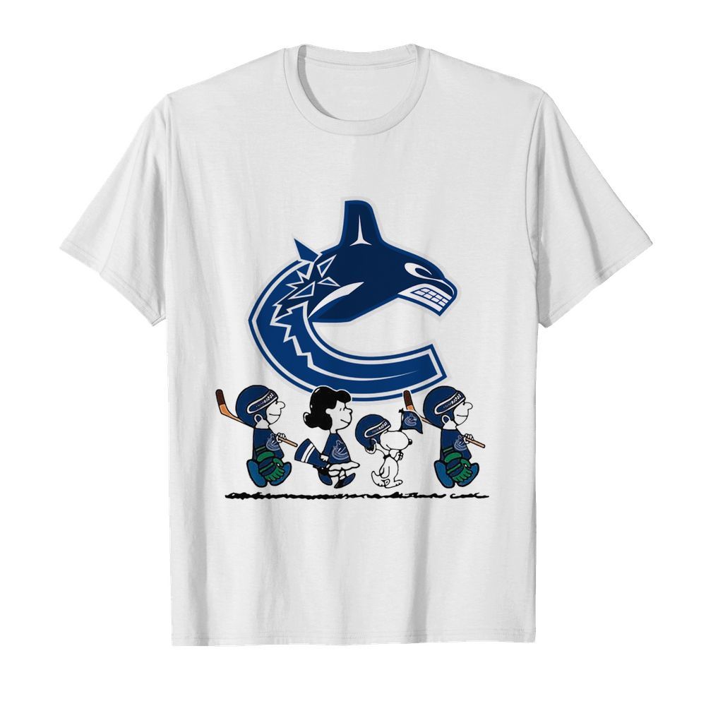 Snoopy And Friend Playing Vancouver Canucks shirt