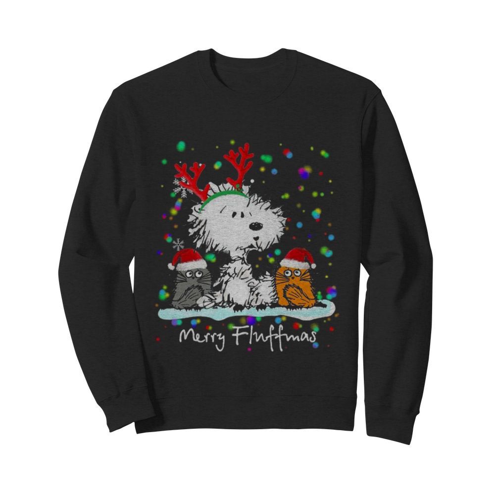 Snoopy Cat Merry Fluffmas Christmas  Unisex Sweatshirt