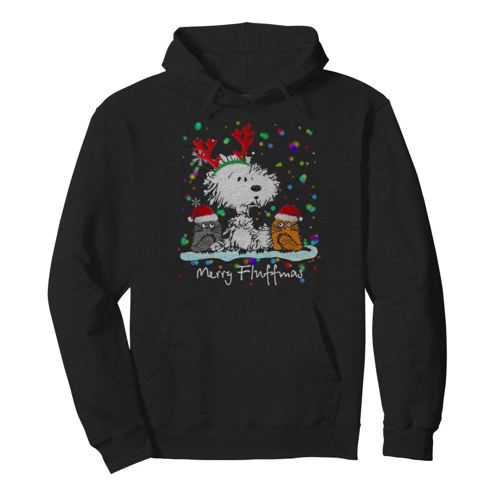 Snoopy Cat Merry Fluffmas Christmas  Unisex Hoodie