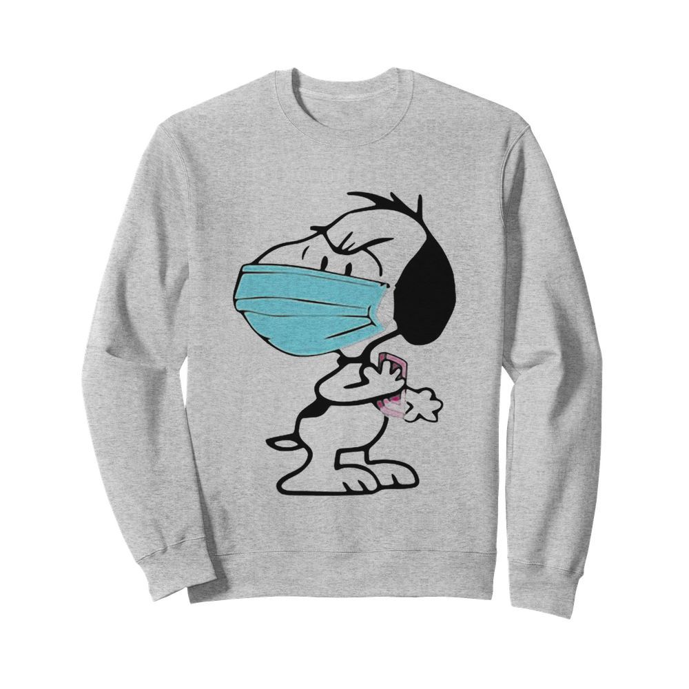 Snoopy Face Mask Quarantined 2020  Unisex Sweatshirt