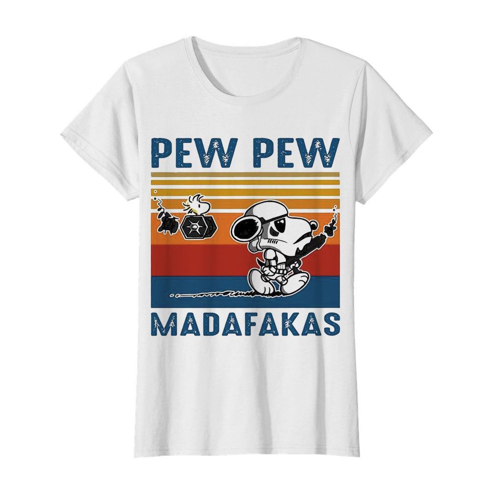 Snoopy Pew Pew Madafakas Vintage  Classic Women's T-shirt