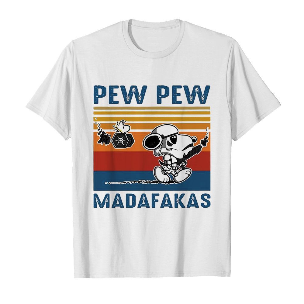 Snoopy Pew Pew Madafakas Vintage shirt