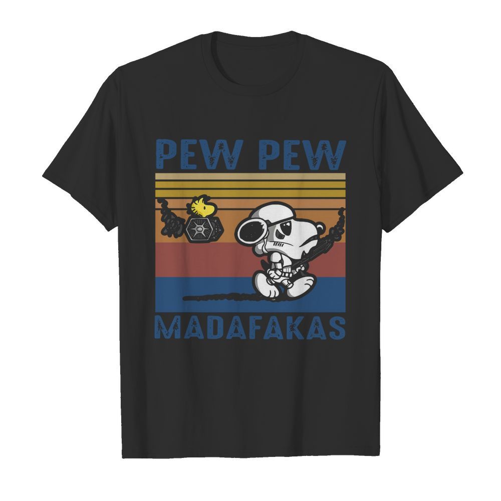 Snoopy Pew Pew Madafakas Vintage  Classic Men's T-shirt