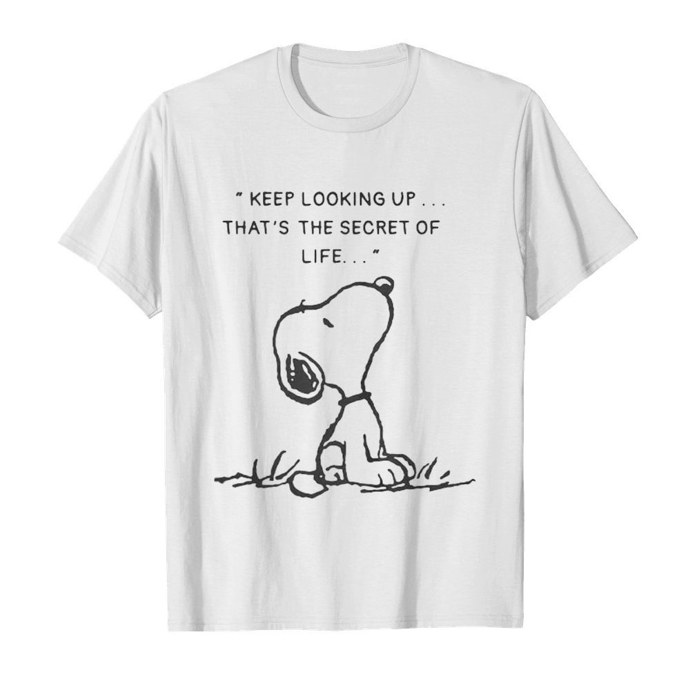 Snoopy keep looking up that’s the secret of life shirt