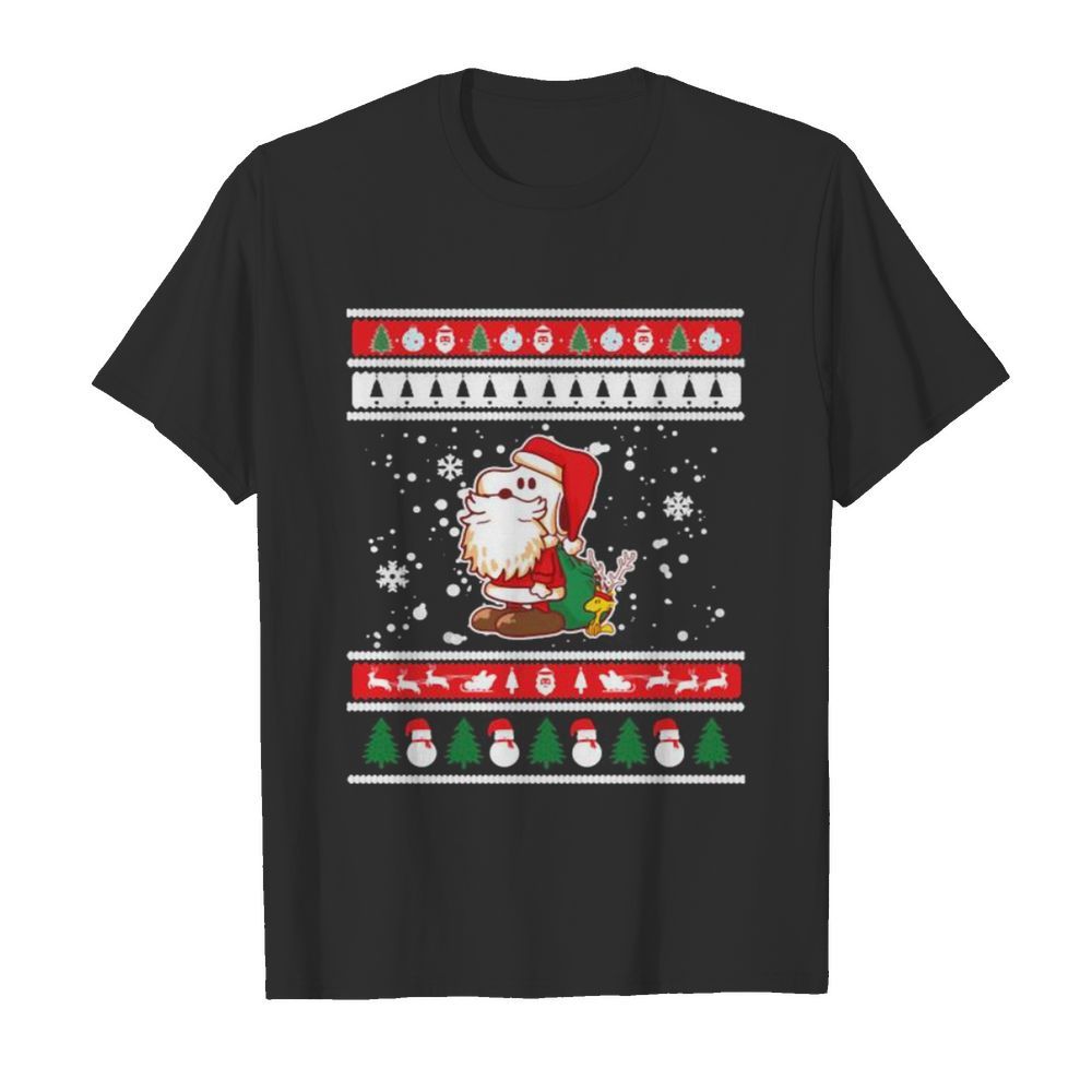 Snoopy santa claus ugly christmas shirt