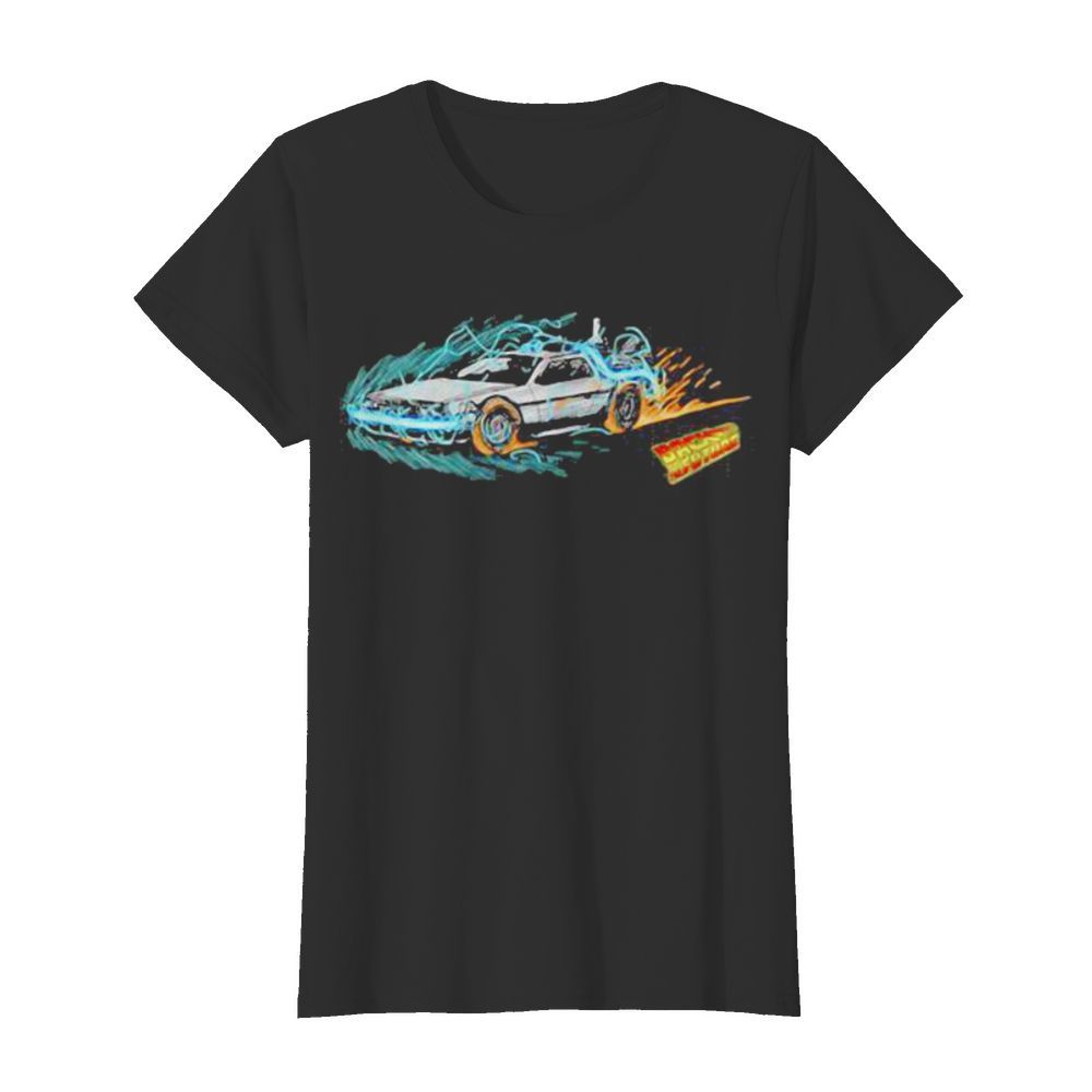 Speeding through time back to the future fire  Classic Women's T-shirt