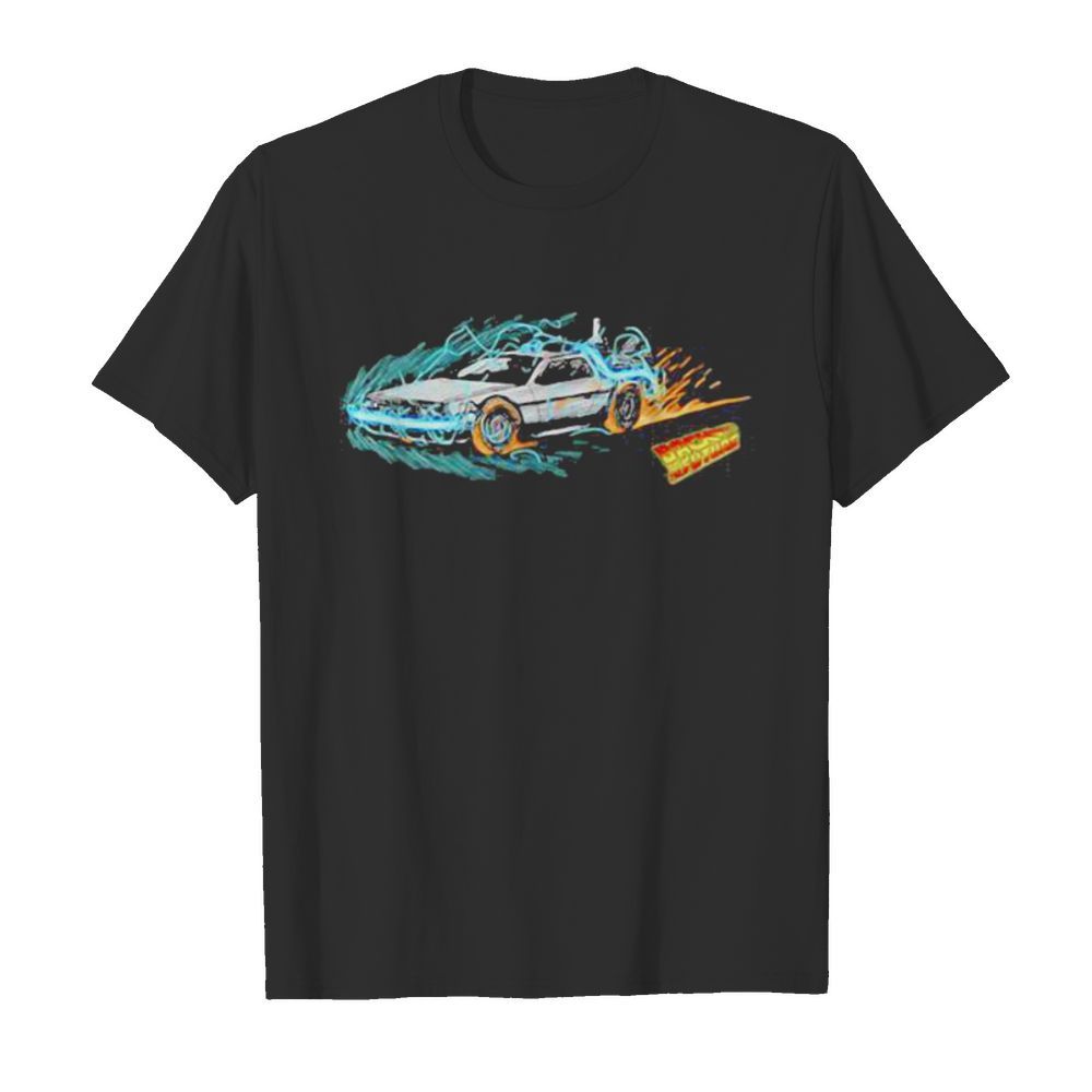 Speeding through time back to the future fire  Classic Men's T-shirt