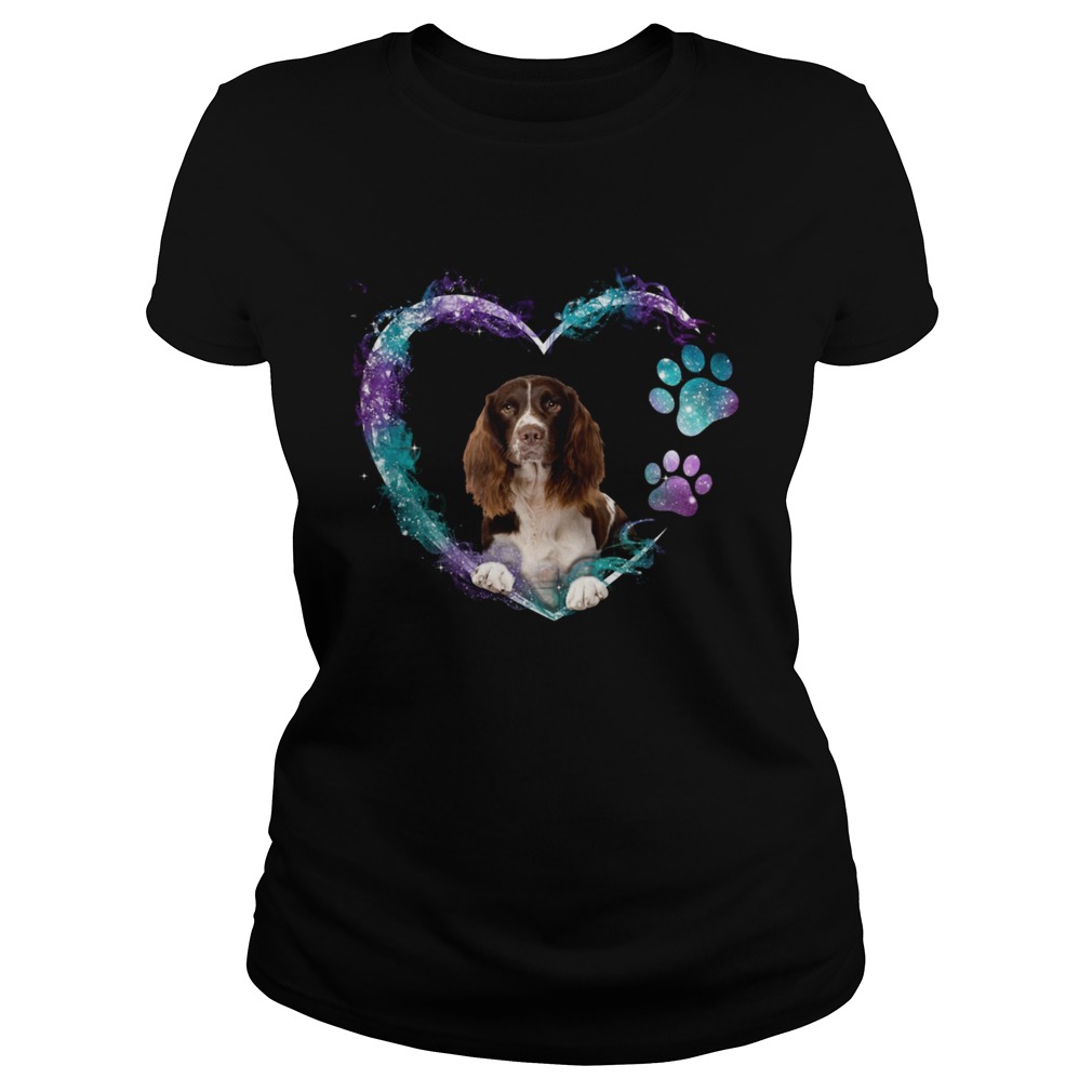 Springer Spaniel Paw Dog Heart  Classic Ladies