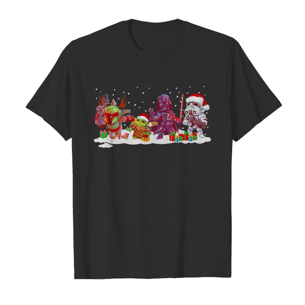 Star Wars and Mandalorian friend Merry Christmas 2020 shirt