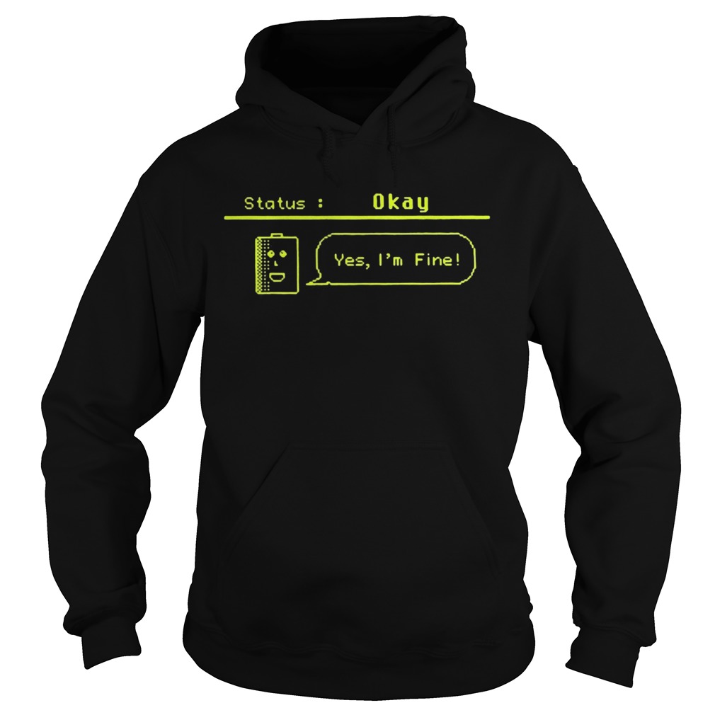 Status okay yes im fine 2020  Hoodie