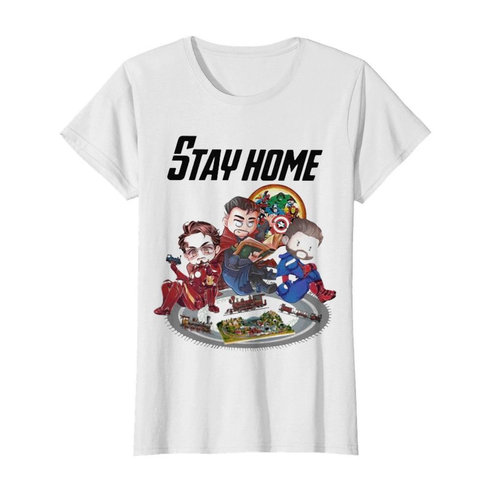 Stay home marvel heroes supernatural  Classic Women's T-shirt