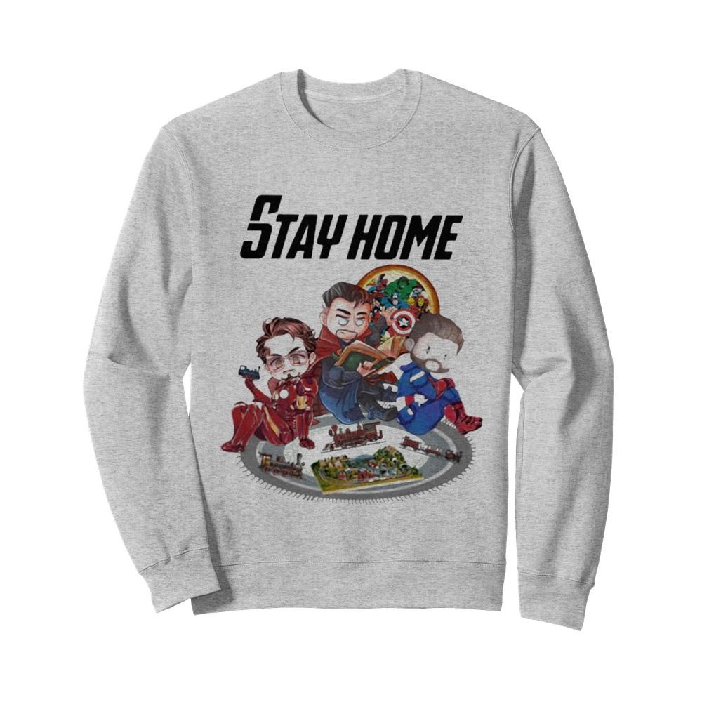 Stay home marvel heroes supernatural  Unisex Sweatshirt