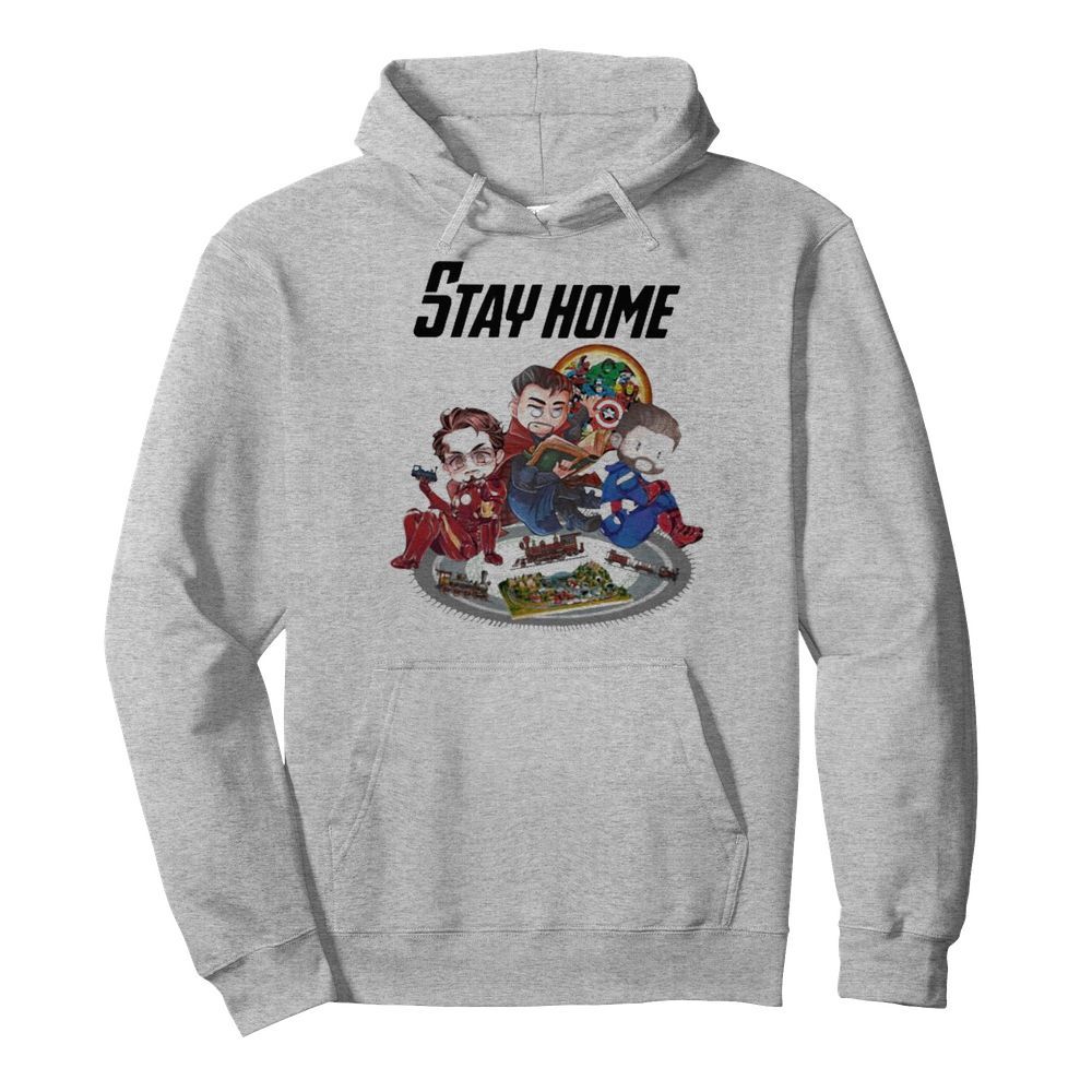 Stay home marvel heroes supernatural  Unisex Hoodie