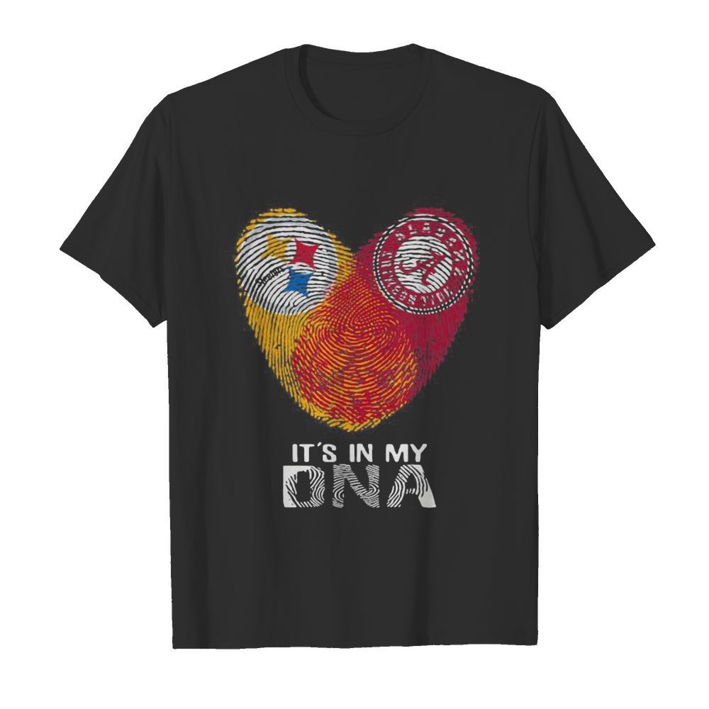 Steelers Alabama Crimsontide It’s In My Dna Heart Fingerprints  Classic Men's T-shirt