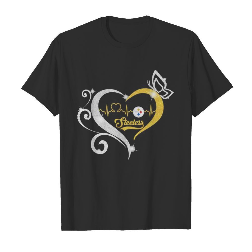 Steelers Butterflies Heart Beat shirt