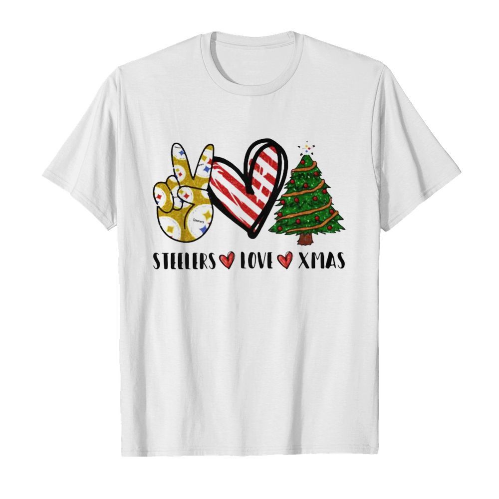 Steelers Love Xmas Christmas Tree Heart shirt