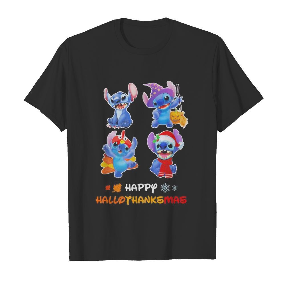 Stitch happy hallothanksmas  Classic Men's T-shirt