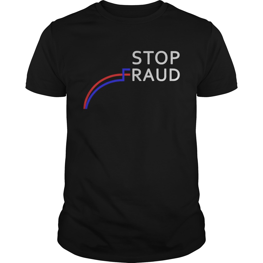 Stop The Fraud 2020 Presidential Election Vote Graph Chart shirt